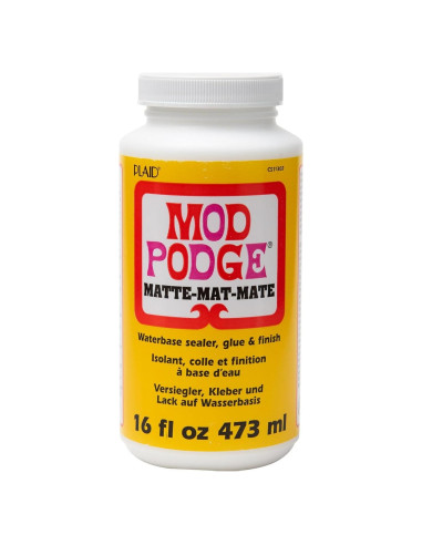 Mod Podge Mate 473 ml - Pegamento y Sellador Multiusos No Tóxico