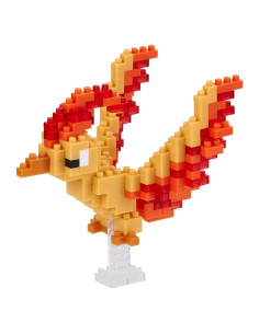 Nanoblock Moltres Pokémon Kit de Construcción 190 Piezas