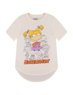 Camisa de Moda Mujer Nickelodeon Rugrats Manga Corta