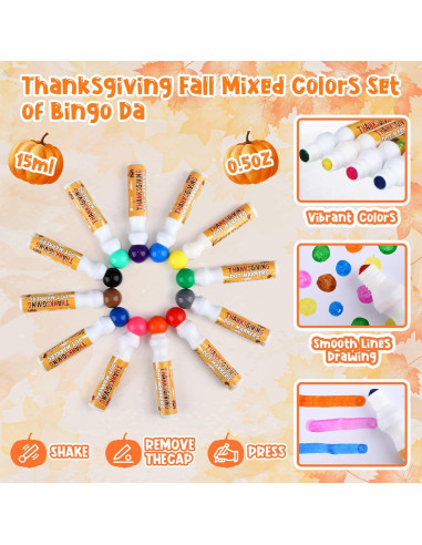 Marcadores de Bingo Eersida 48 Piezas Multicolor 12 Colores