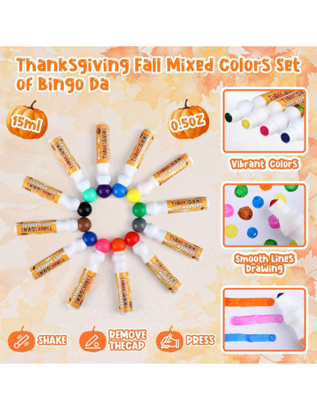 Marcadores de Bingo Eersida 48 Piezas Multicolor 12 Colores