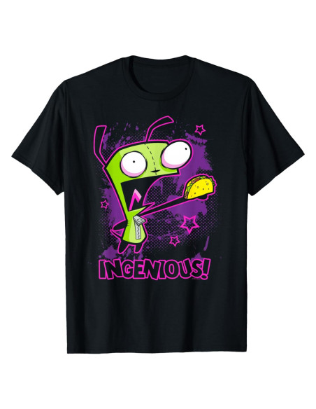 Camiseta de Hombre Invader Zim Y2K Diseño Taco