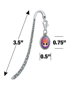 Marcador de Página de Metal Graphics & More con Encanto Ovalado 2