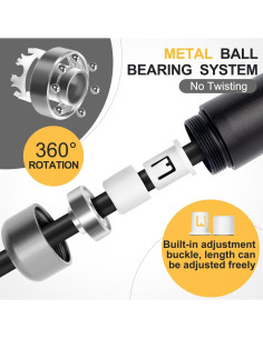 Cuerda de Salto con Peso Reedvales 0.45 kg Ajustable 2