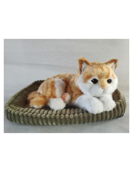 Gato Atigrado Naranja Realista PawFection 30.5x22.9cm