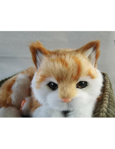 Gato Atigrado Naranja Realista PawFection 30.5x22.9cm