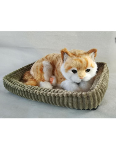 Gato Atigrado Naranja Realista PawFection 30.5x22.9cm