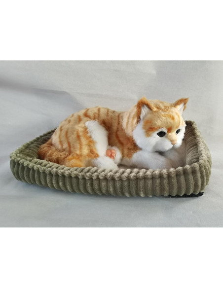 Gato Atigrado Naranja Realista PawFection 30.5x22.9cm