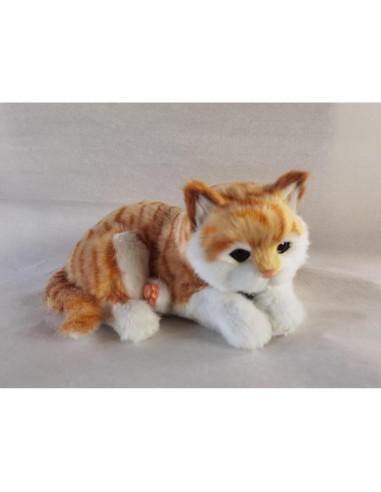 Gato Atigrado Naranja Realista PawFection 30.5x22.9cm