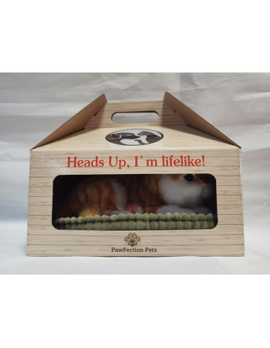 Gato Atigrado Naranja Realista PawFection 30.5x22.9cm