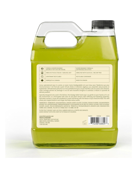 Recarga Jabón de Manos Cucina 1L Cilantro y Olivo Orgánico