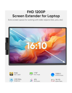 Extensor de Pantalla Dopesplay 14.1" FHD 1200P IPS para Laptop 2