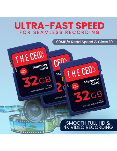 Tarjeta de Memoria SDHC 32GB The CEO Ultra 90MB/s Clase 10