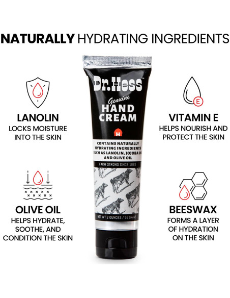 Crema de Manos Dr. Hess 56.7 g - Nutritiva y Suavizante