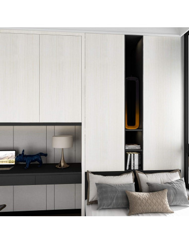 Papel Contacto Autoadhesivo Madera Blanca WESTICK 40.1x198.1 cm