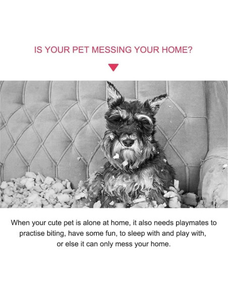 Juguete de Peluche Squeaky MEETCARE para Perros Pequeños y Medianos