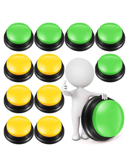 Yunsailing 12 Buzzers Grabables para Juegos de Aula y Trivia