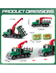 Camión de Transporte de Animales XINBOCHENG con Grúa Neumática 2