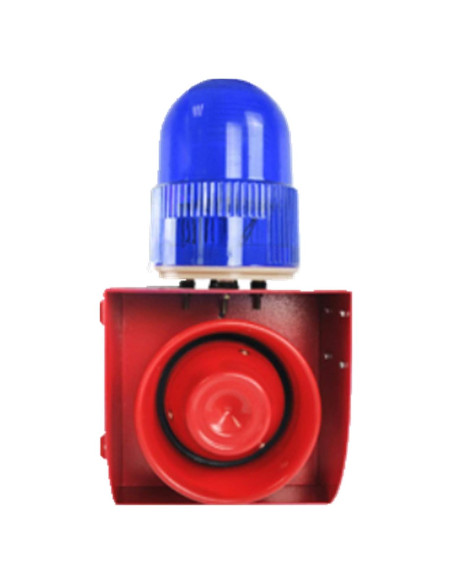 Sirena de Alarma 120dB con Luz Estroboscópica LED YS-01H