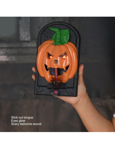 Timbre Embrujado Gazaar con Ojo Iluminado y Sonidos Halloween