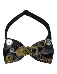 Pajarita Retro Steampunk Fumwase para Hombres Góticos 12x6cm