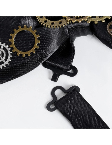 Pajarita Retro Steampunk Fumwase para Hombres Góticos 12x6cm