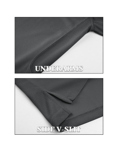 Camisa Polo de Manga Corta TACVASEN para Hombre Secado Rápido