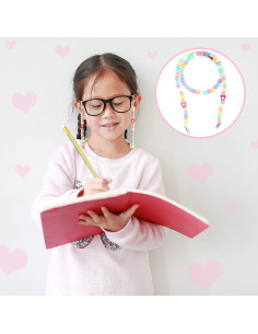 Correa de Gafas MTLEE 6 Piezas con Perlas Acrílicas 60 cm 2