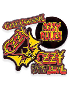 Pinzas de Solapa Desert Cactus Ozzy Osbourne - 4 Pines de Metal