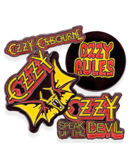 Pinzas de Solapa Desert Cactus Ozzy Osbourne - 4 Pines de Metal