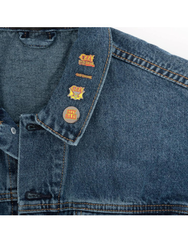 Pinzas de Solapa Desert Cactus Ozzy Osbourne - 4 Pines de Metal