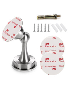 Tope de Puerta Magnético Sumnacon Acero Inoxidable Plata