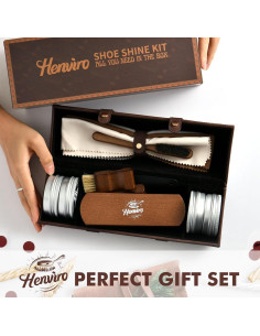 Kit de Cuidado de Zapatos de Cuero Henviro - 3 Colores 2