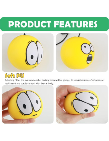 Bola de Ayuda para Estacionamiento YGDMD Amarillo Ajustable