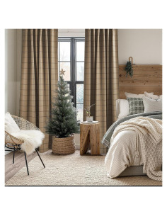 Cortinas de Oscurecimiento Total KGORGE 52x84 Lino Cuadros