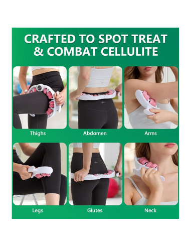 Rodillo de Masaje para Celulitis Uoxfill 360 Rosa