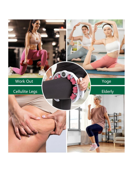 Rodillo de Masaje para Celulitis Uoxfill 360 Rosa