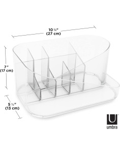 Organizador de Maquillaje Umbra Glam, Transparente, 27x27x17 cm 2