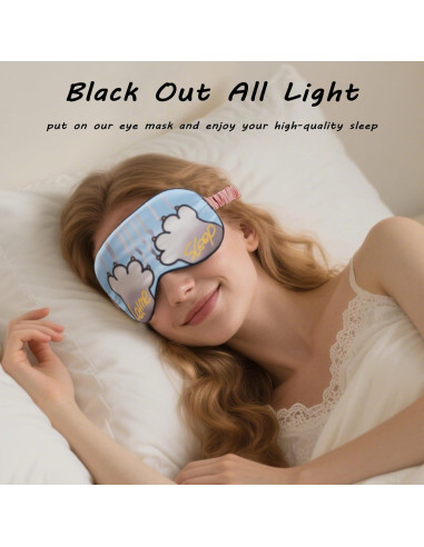 Mascarillas para dormir BERMIFA 3 paquetes de satén suave