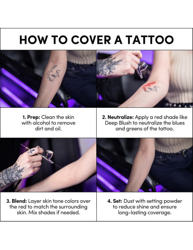 Pinturas de Aerógrafo Tono de Piel Narrative Cosmetics 59ml