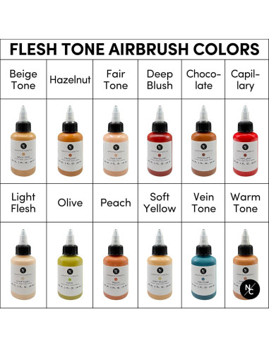 Pinturas de Aerógrafo Tono de Piel Narrative Cosmetics 59ml