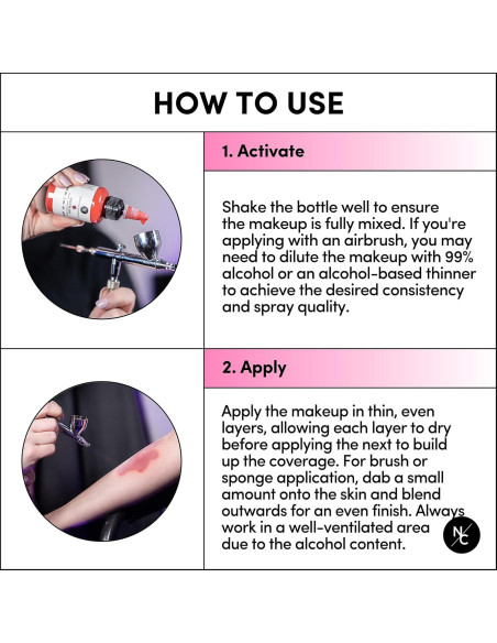 Pinturas de Aerógrafo Tono de Piel Narrative Cosmetics 59ml