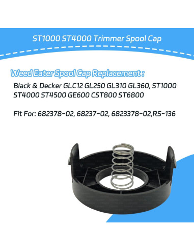 Tapa de Carrete de Desmalezadora Black Decker 682378-02 - 2 Piezas