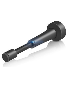 Tope de puerta ajustable Brieieziy negro mate 7.8-11.3cm