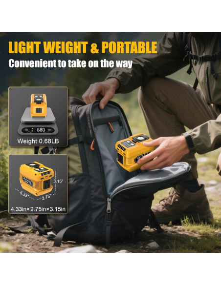 Inversor de Potencia 220W HISECREN DC 20V a AC 110V