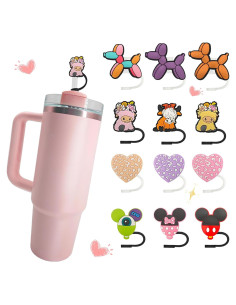 12 Tapas de Silicona para Popote LUBNYSO 10mm Reutilizables