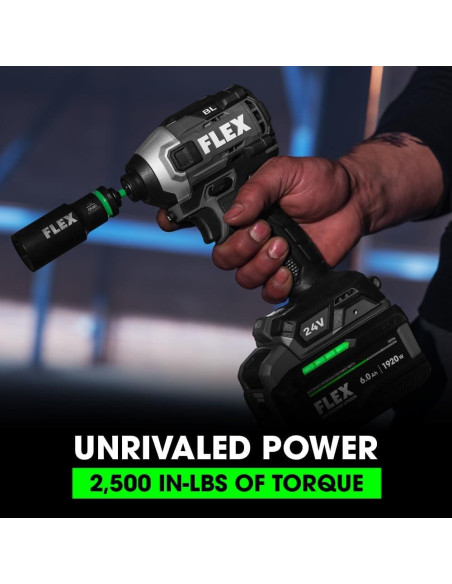 Kit de Herramientas Inalámbricas FLEX 24V - Taladro, Sierra, Luz