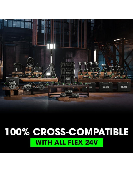 Kit de Herramientas Inalámbricas FLEX 24V - Taladro, Sierra, Luz
