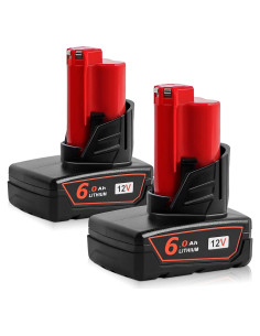 Batería de Litio 6000mAh 12V DSANKE para Milwaukee M12