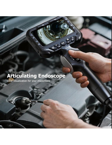 Endoscopio Articulado Doble Lente NIDAGE 1.62m HD Impermeable